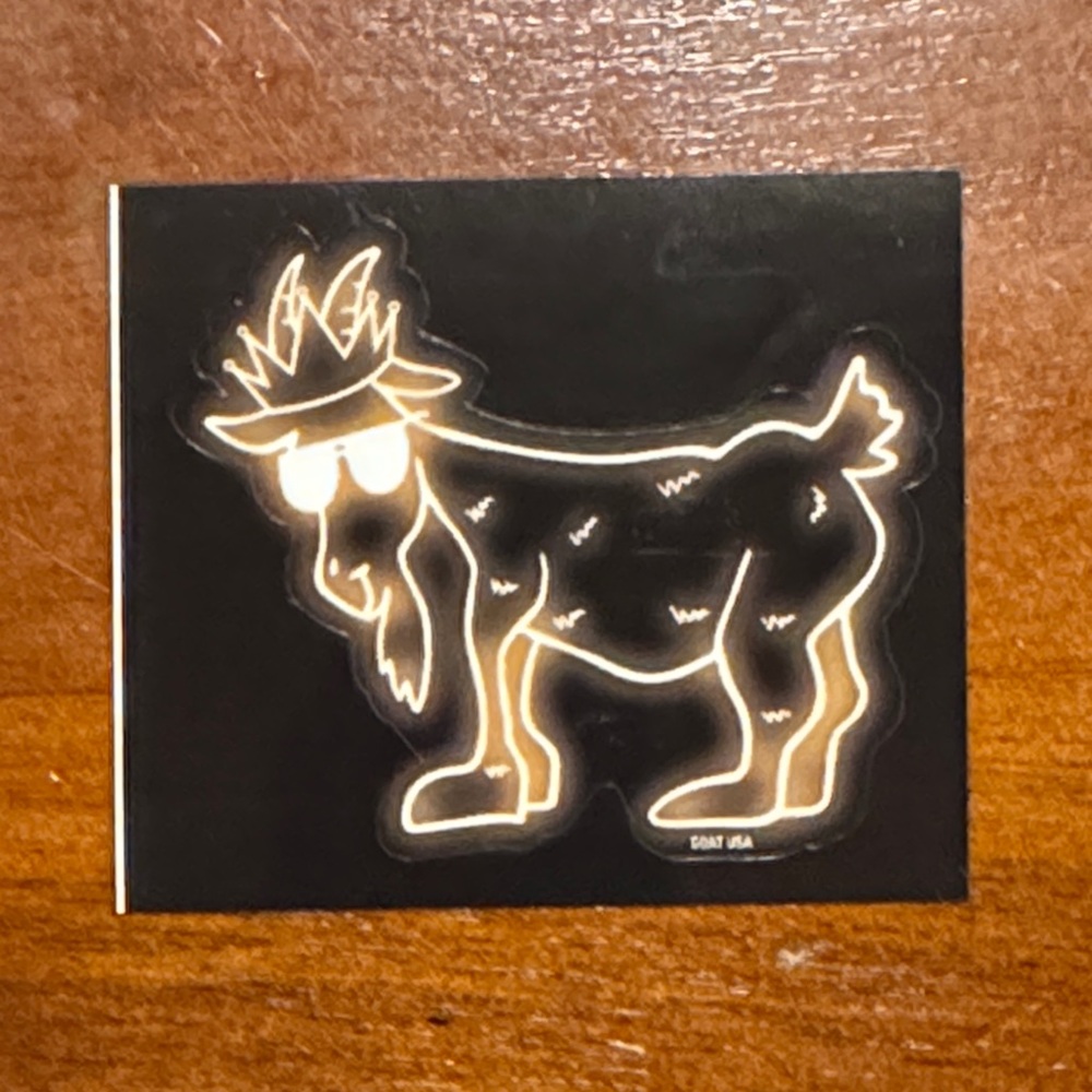 GOAT USA Sticker RARE HTF